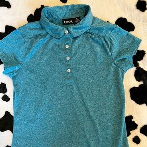 Girls Chaps brand teal polo